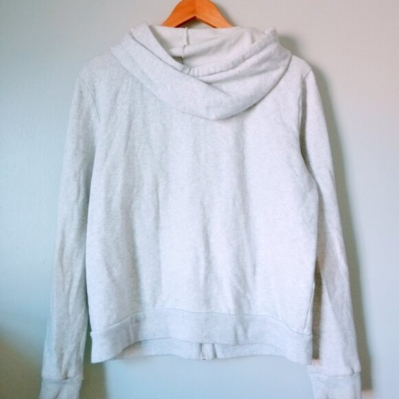 PINK Gray Hoodie with the White Pink Logo - Picture 5 of 6